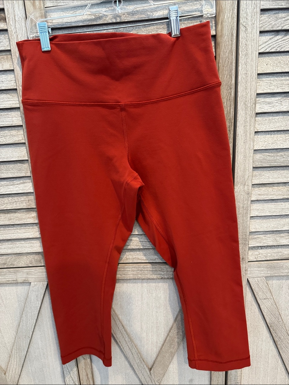 lululemon athletica high Rise Women's Capri Leggings - Terra Orange Size 12